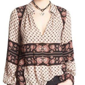 Free People Changing Times Floral Print Tunic